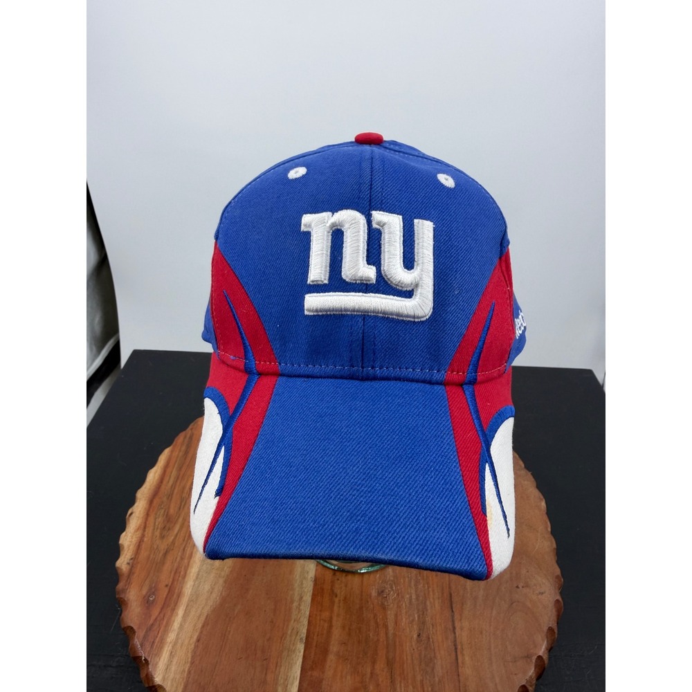 Reebok NFL Team Apparel New York Giants Hat Mens L/XL Blue Red White Embroidered